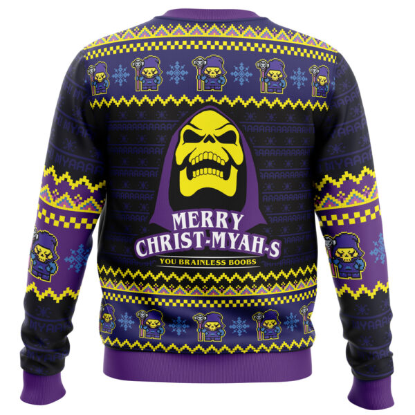 MYAH-rry Christ-MYAHs He-Man Ugly Christmas Sweater