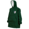 Trippy Eren Yeager Attack on Titan  Oversized Blanket Hoodie