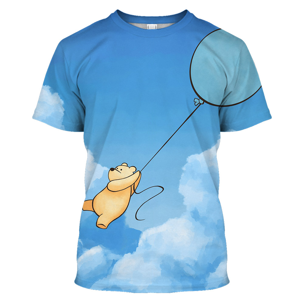 Pooh Balloon T-shirt, Disney Winnie The Pooh T-shirt 1