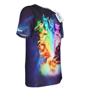 Rainbow Eevee all over print T-shirt
