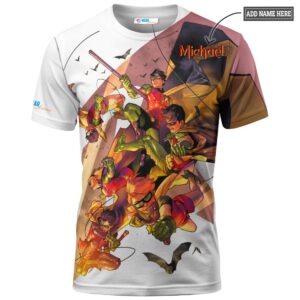 Robin 80th Anniversary From Batman T-shirt