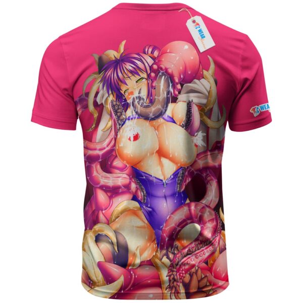 Slimy Tentacle Ahegao Hentai all over print T-shirt