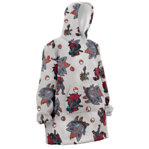 Zoroark Pattern Pokemon  Oversized Blanket Hoodie