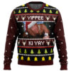 Mighty Morphin Power Rangers Black Ugly Christmas Sweater