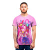 Sweet Pink Anime Girl T shirt (6)