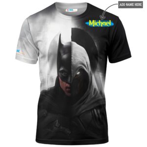 The Batman And Moon Knight Marvel and DC Comics T-shirt