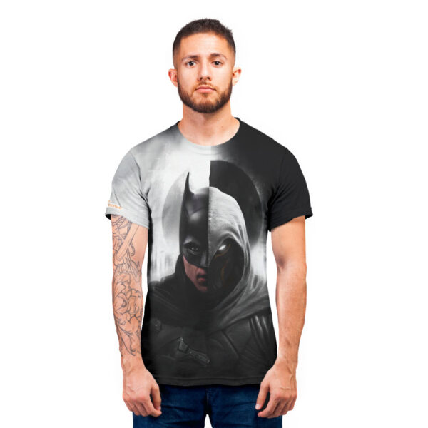 The Batman And Moon Knight Marvel and DC Comics T-shirt