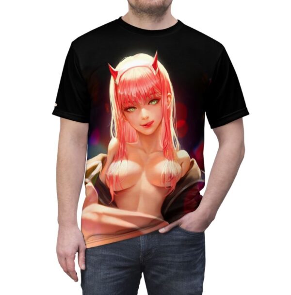 Zero Two Sexy Bikini Ahegao all over print T-shirt
