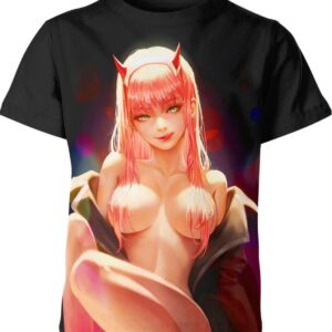 Zero Two Sexy Bikini Ahegao all over print T-shirt