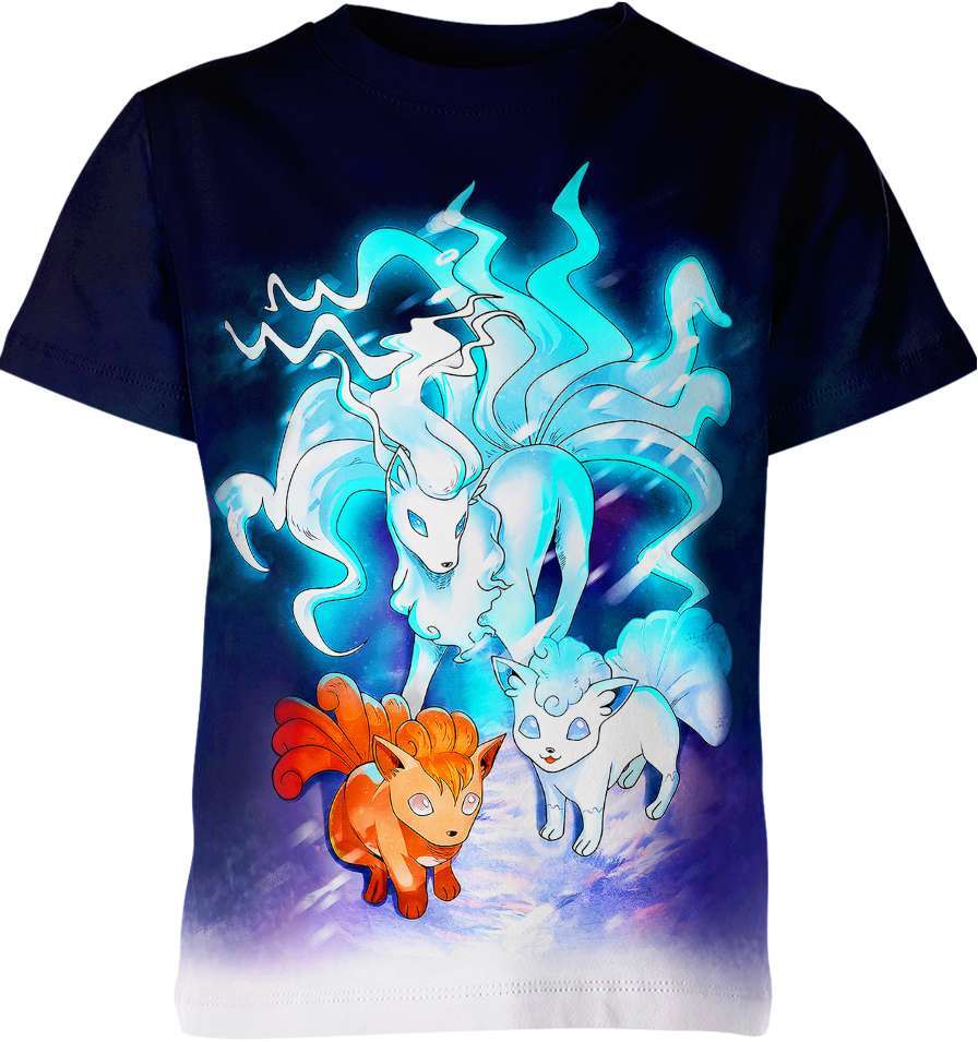 Ninetales and Vulpix – Pokemon all over print T-shirt