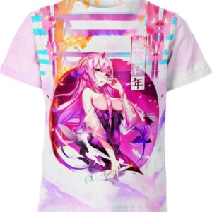 Zero Two Full of Charm Ahegao all over print T-shirt