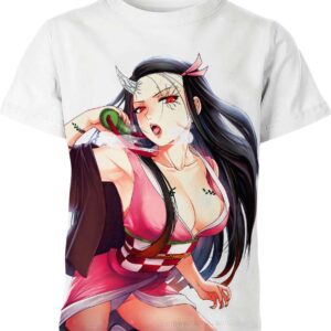A Sexy Pink Nezuko Ahegao All over print T-shirt