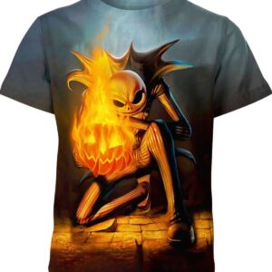 The Masters Of Fright Jack Skellington all over print T-shirt