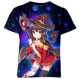 Witch Megumin Konosuba Anime all over print T-shirt