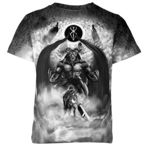 Zodd vs Guts – Berserk all over print T-shirt