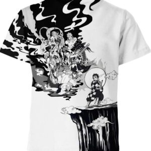 Demons vs Tanjiro all over print T-shirt
