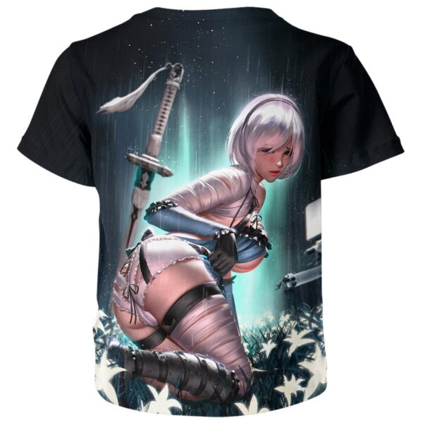 2B Ahegao Hentai From Nier Automata T-shirt