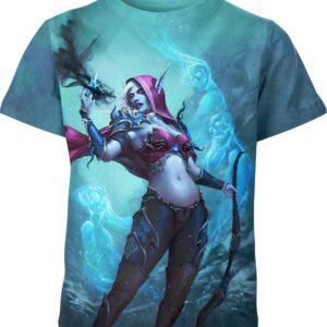 Sylvanas Windrunner WoW Game all over print T-shirt