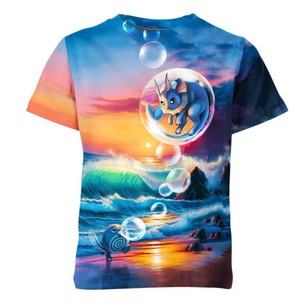 Vaporeon And Poliwag From Pokemon T-shirt