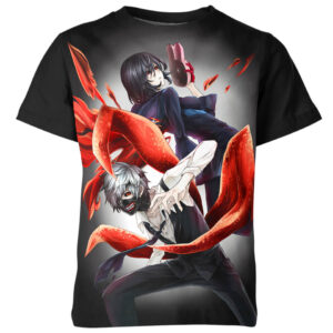 Kaneki Ken And Touka Kirishima From Tokyo Ghoul T-shirt