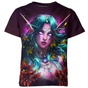 Tyrande Whisperwind From Dota World Of Warcraft T-shirt