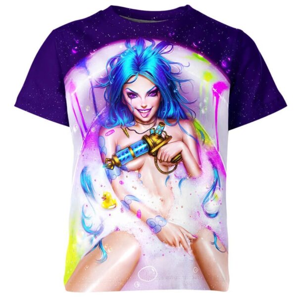 Jinx Ahegao Hentai From League Of Legends T-shirt