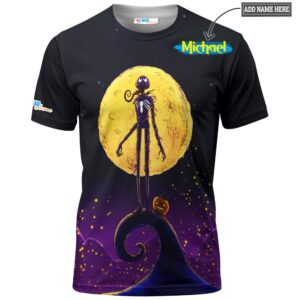 Venom x Jack Skellington From The Nightmare Before Christmas T-shirt