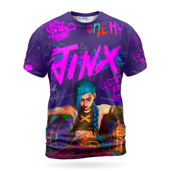 Jinx T-shirt, League of Legends Game T-shirt