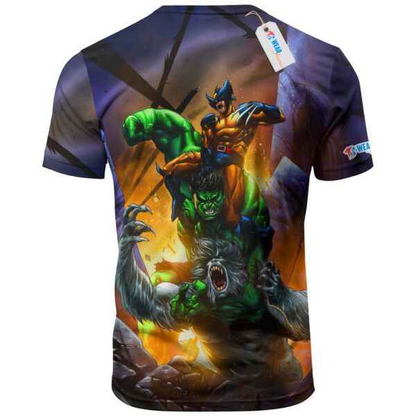 Wolverine Hulk Wendigo Marvel Comics T-shirt