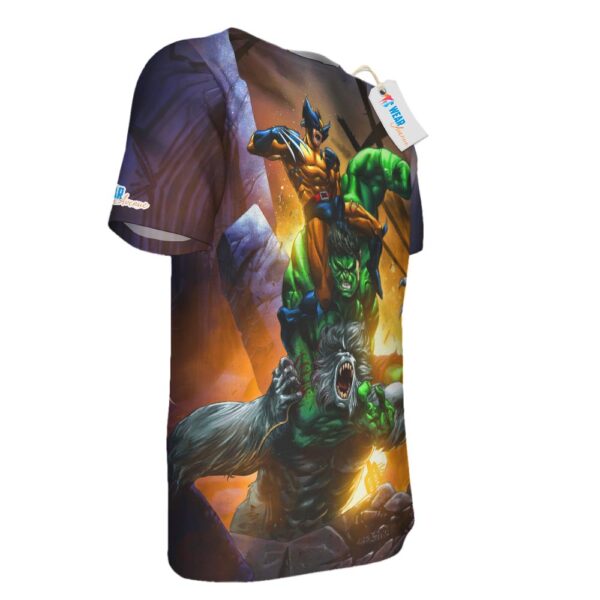 Wolverine Hulk Wendigo Marvel Comics T-shirt