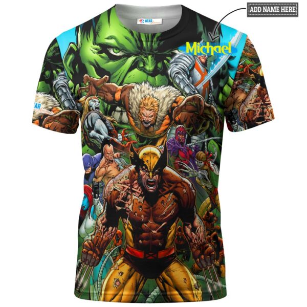 Wolverine T-shirt, X-Men T-shirt, DC Comics T-shirt