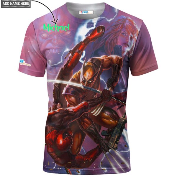Wolverine vs Deadpool T-shirt