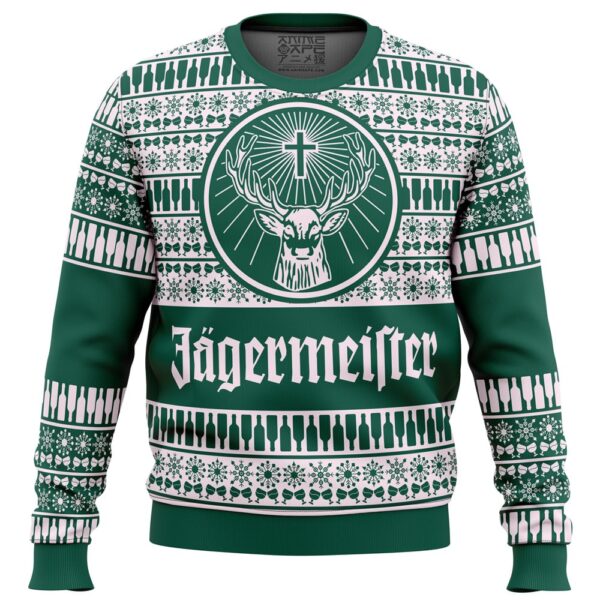 Jagermeister Green Ugly Christmas Sweater