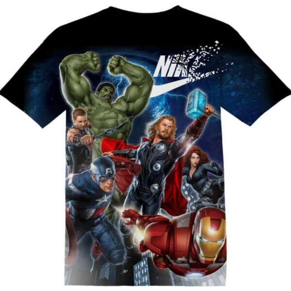 Customized The Avengers Tshirt Adult And Kid Tshirt