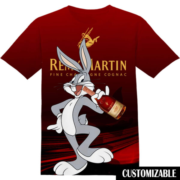 Customized Remy Martin Bugs Bunny Tshirt Adult And Kid Tshirt