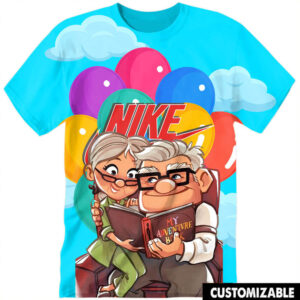 Customized Disney UP Carl and Ellie Tshirt Adult And Kid Tshirt