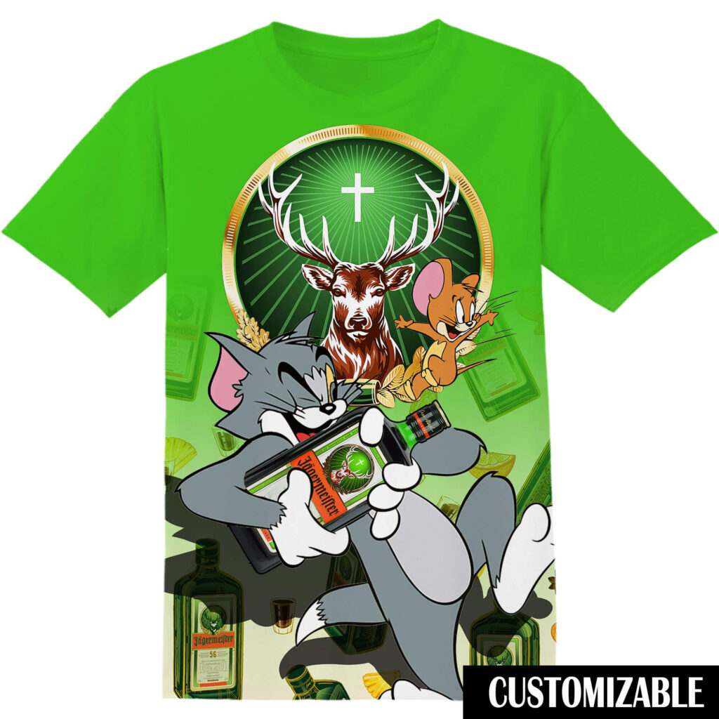 Customized Jagermeister Tom And Jerry Tshirt Adult And Kid Tshirt