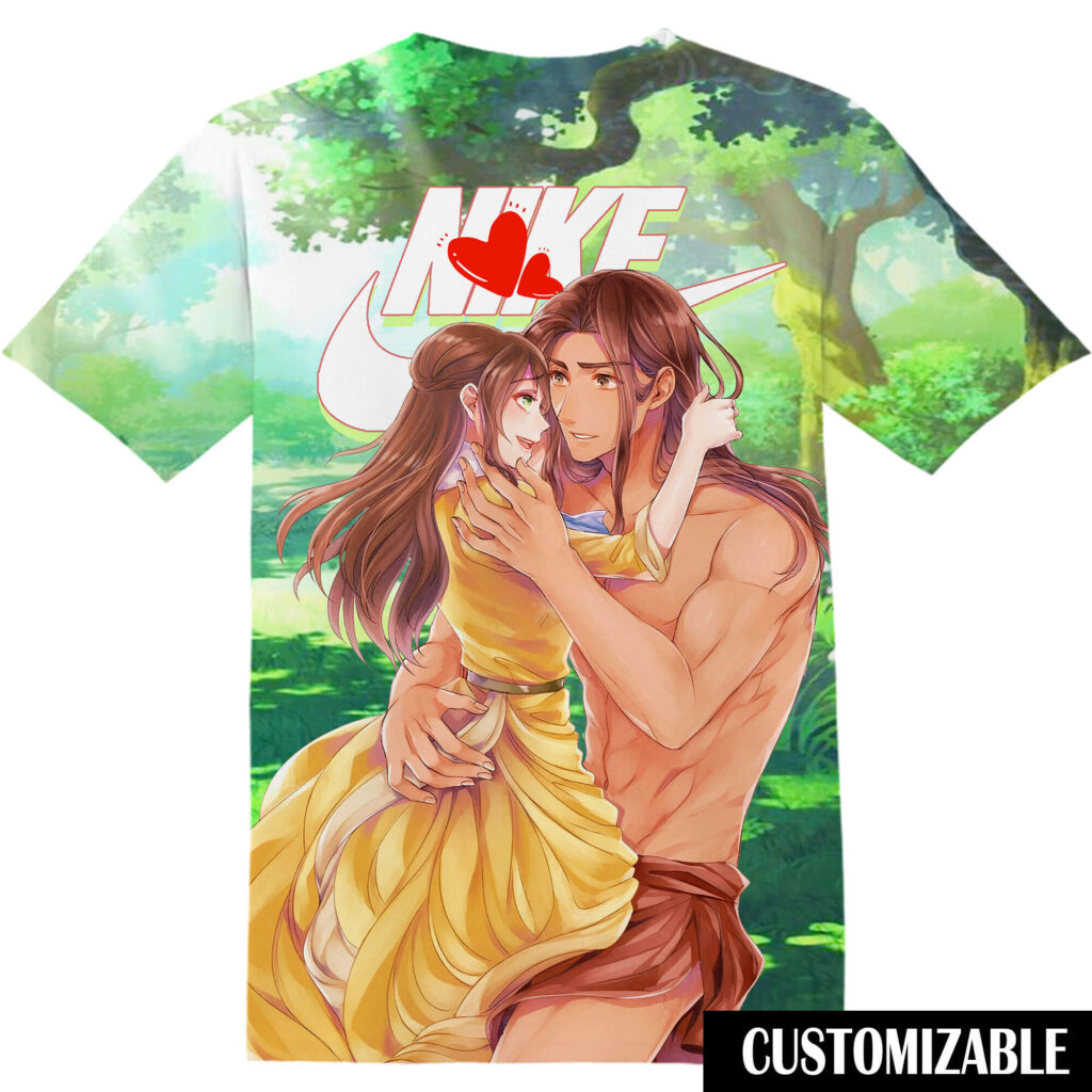 Customized Disney Tarzan and Jane Tshirt Adult And Kid Tshirt