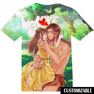 Customized Disney Tarzan and Jane Tshirt Adult And Kid Tshirt