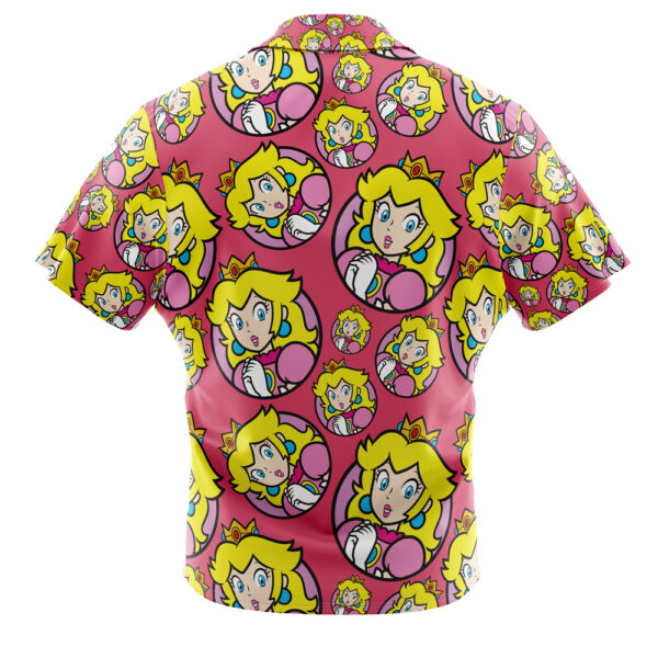 Princess Peach Super Mario Button Up Hawaiian Shirt