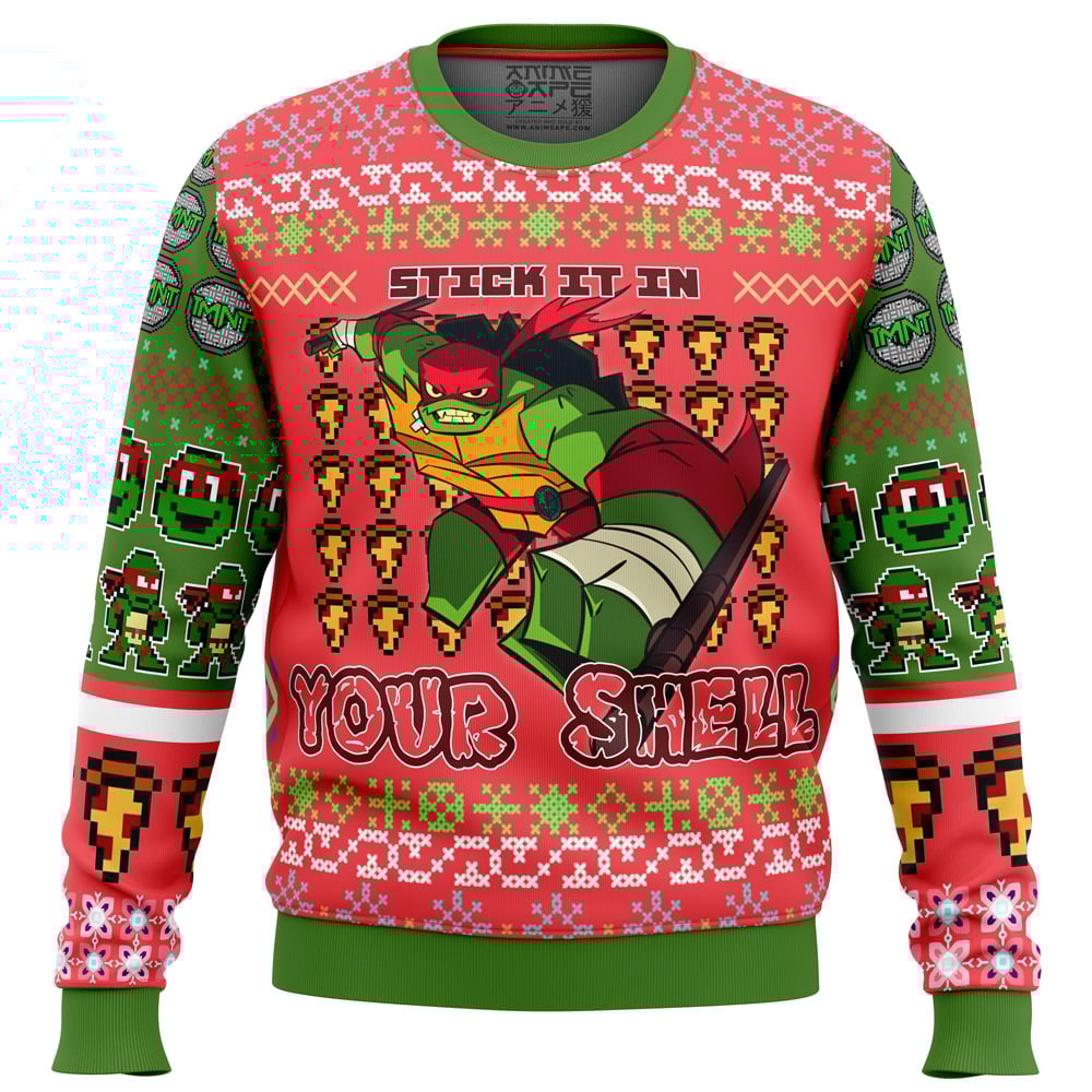 Raphael Rise of the Teenage Mutant Ninja Turtles Ugly Christmas Sweater