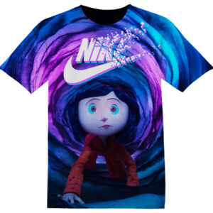 Customized Cartoon Gift Coraline Tshirt Adult And Kid Tshirt