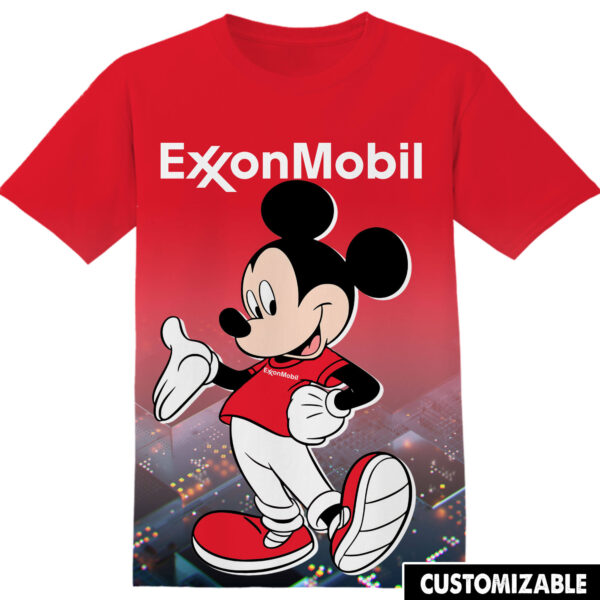 Customized ExxonMobil Disney Mickey Tshirt Adult And Kid Tshirt