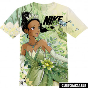 Customized Disney The Princess and the Frog Tiana Tshirt Adult And Kid Tshirt