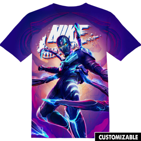 Customized Blue Beetle Tshirt Adult And Kid Tshirt