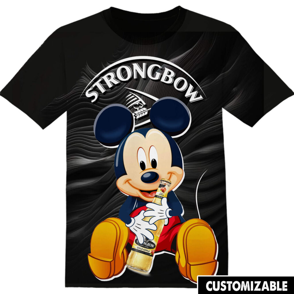 Customized Strongbow Mickey Tshirt Adult And Kid Tshirt