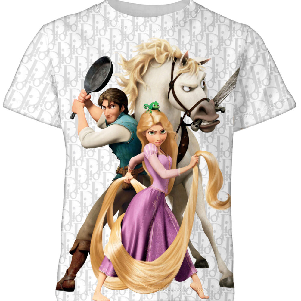 Customized Rapunzel Disney Princess T-shirt, Tangled Squad, Disney Lover gifts, Adult And Kid Tshirt VA