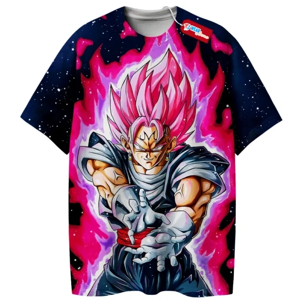 Majin Black Goku Shirt, Zamasu Shirt, Dragon Ball Shirt, Super Saiyan Rose Shirt, Anime Shirt