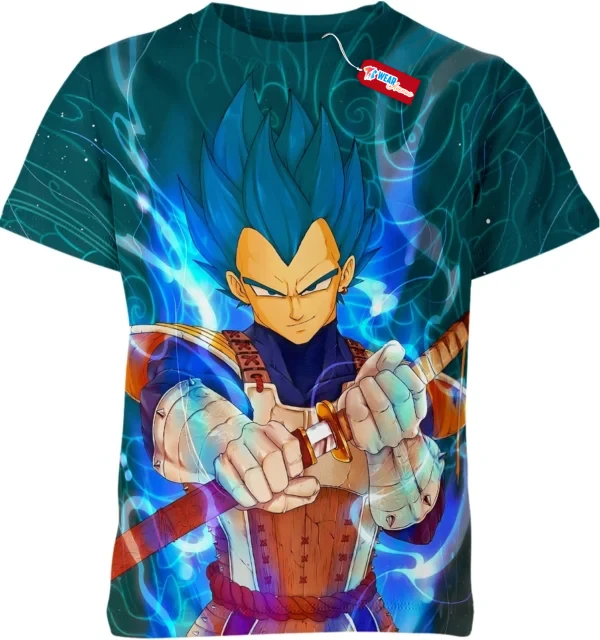 Vegeta Shirt, Dragon Ball Shirt, Anime Shirt, Super Saiyan Blue Shirt, Samurai Shirt