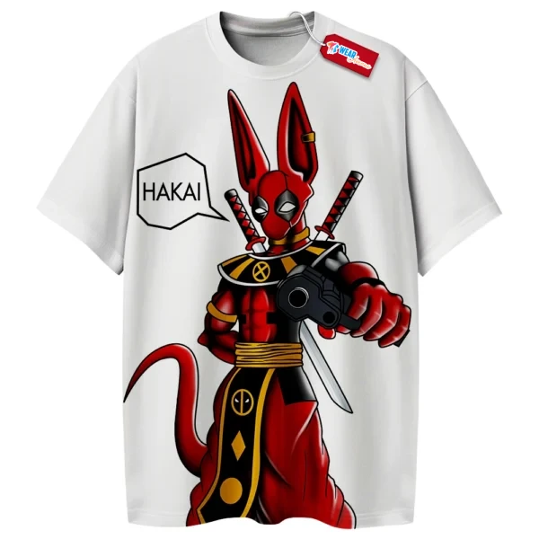 Beerus Shirt, Dragon Ball Shirt, Deadpool Shirt, Anime Shirt